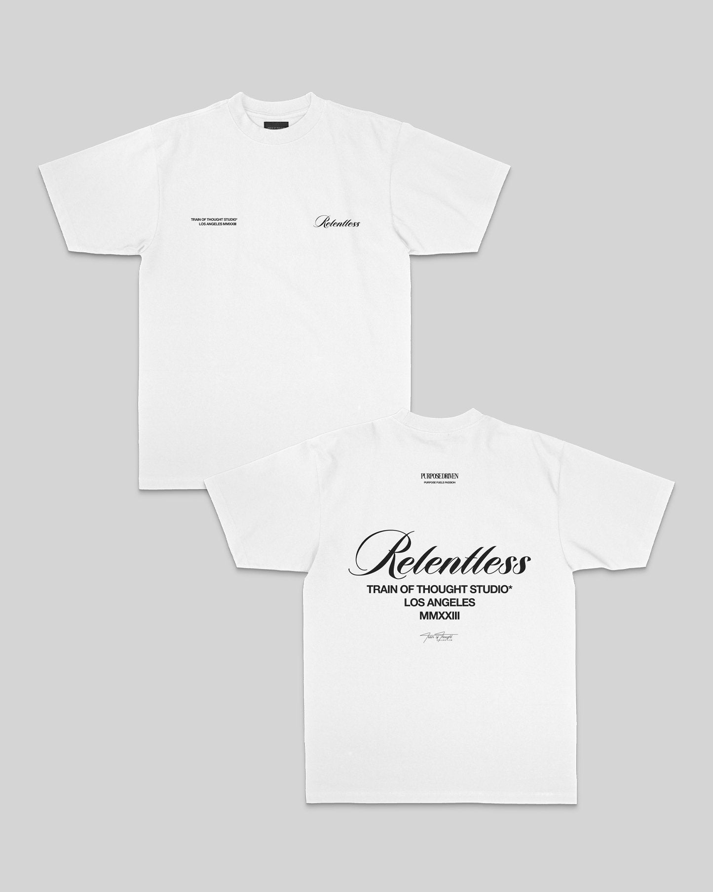 Relentless White Tee