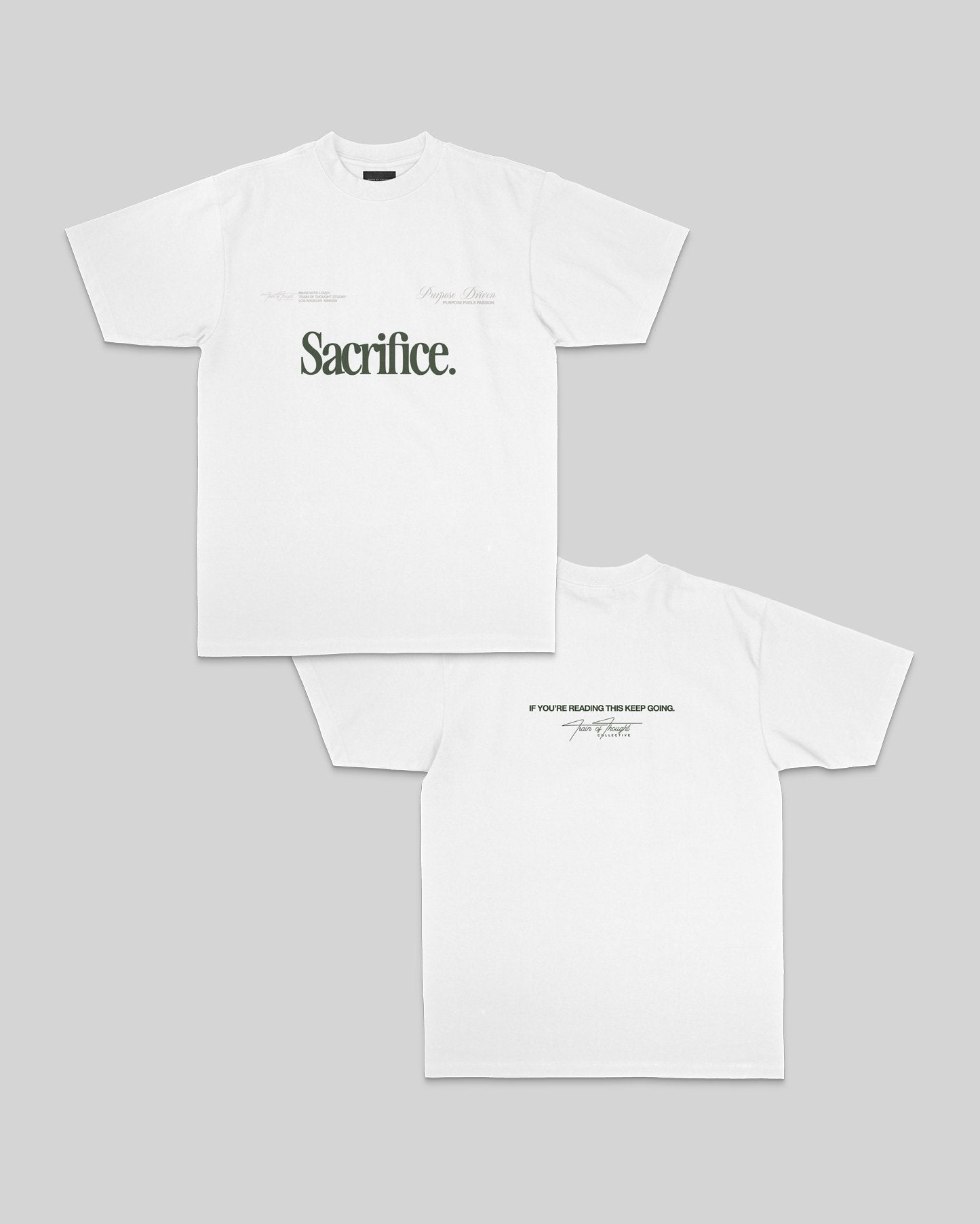 Sacrifice White Tee