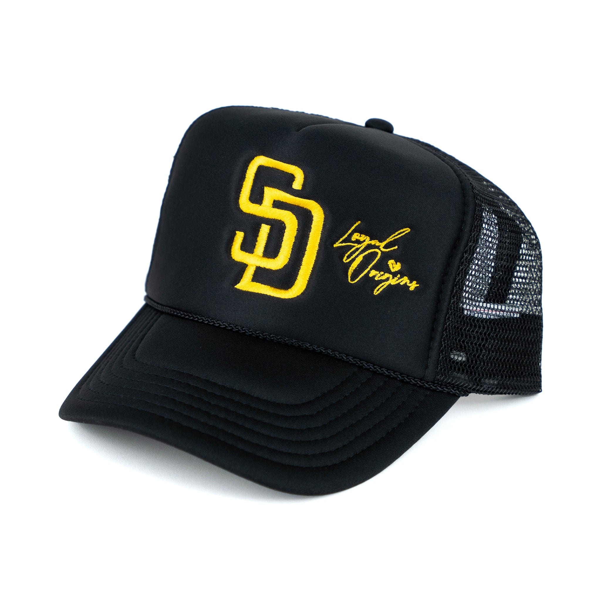 SD Signature Trucker in Black - Off Brand ApparelSD Signature Trucker in Black