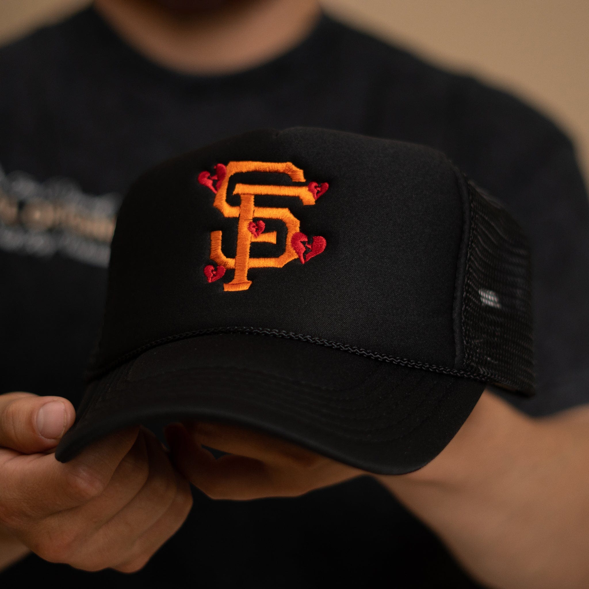 SF Trucker in Black - Off Brand ApparelSF Trucker in Black