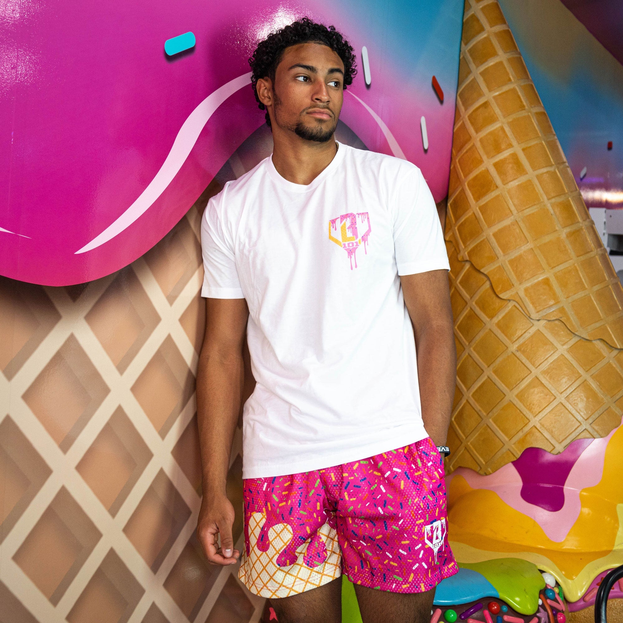 Ice Cream Shorts - Strawberry