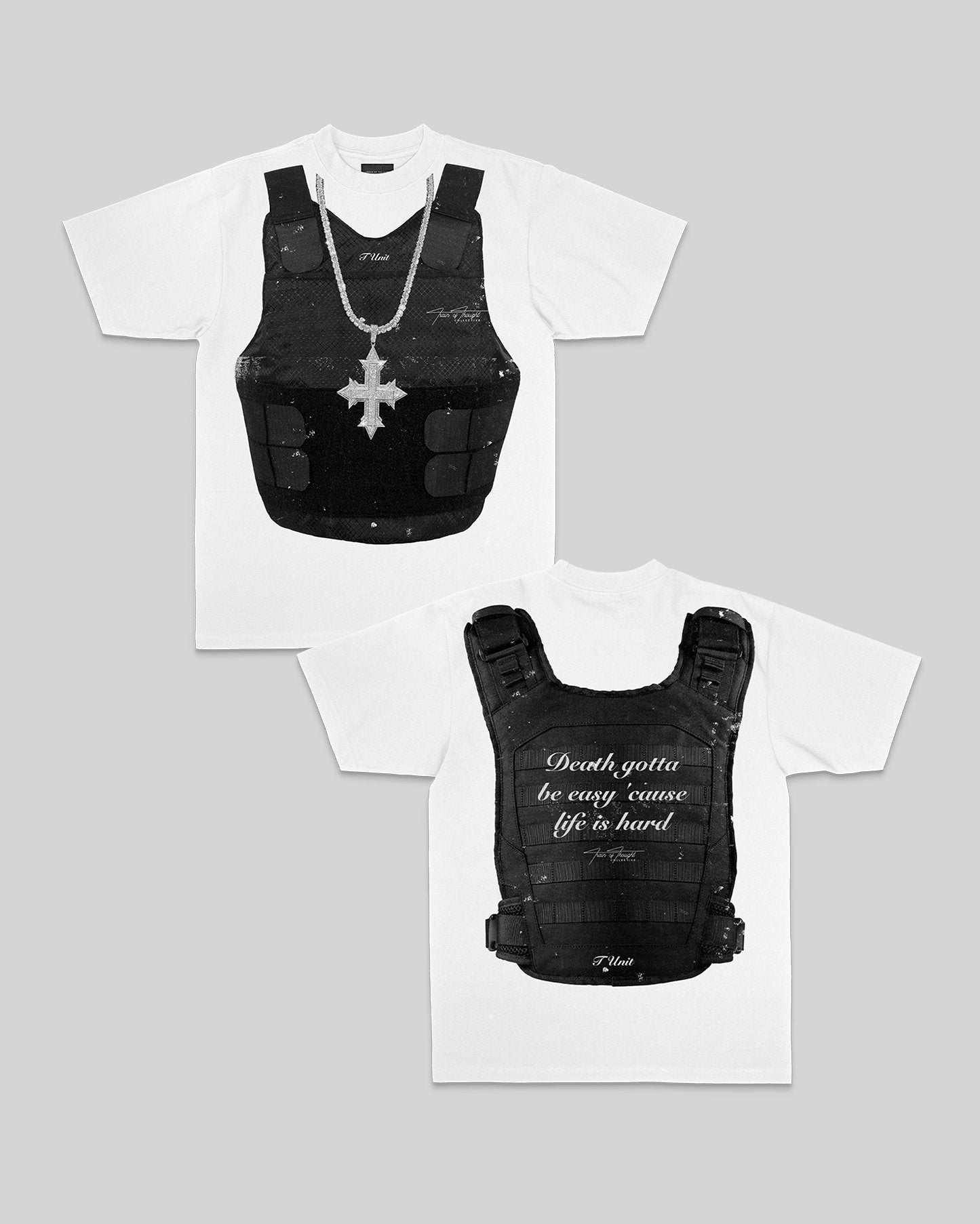 T-Unit 50's Vest White Tee