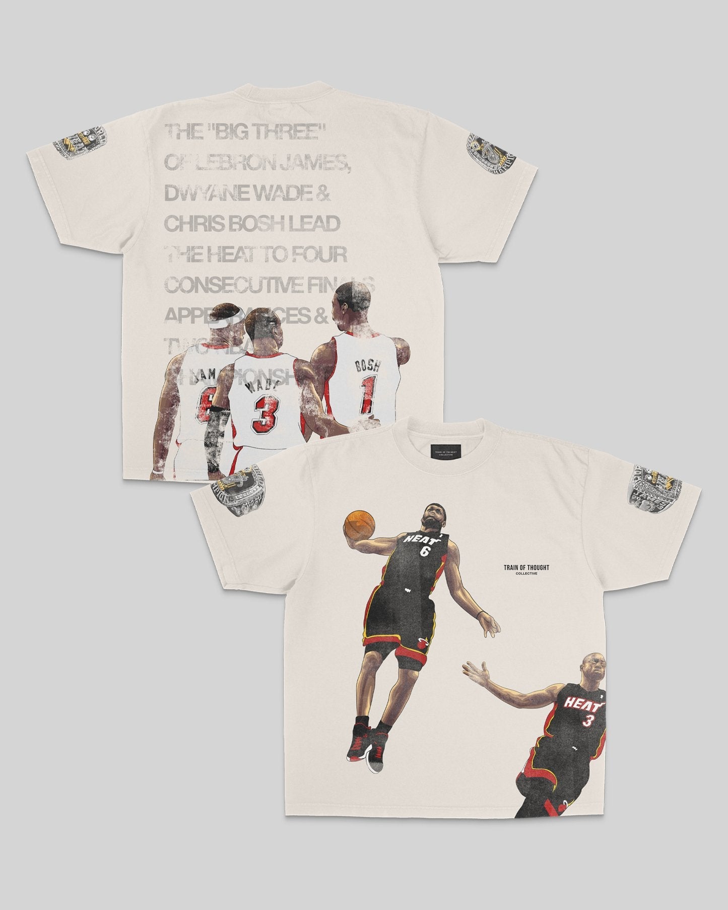 The Big 3 Oversized Cream Tee *Collectors Edition*