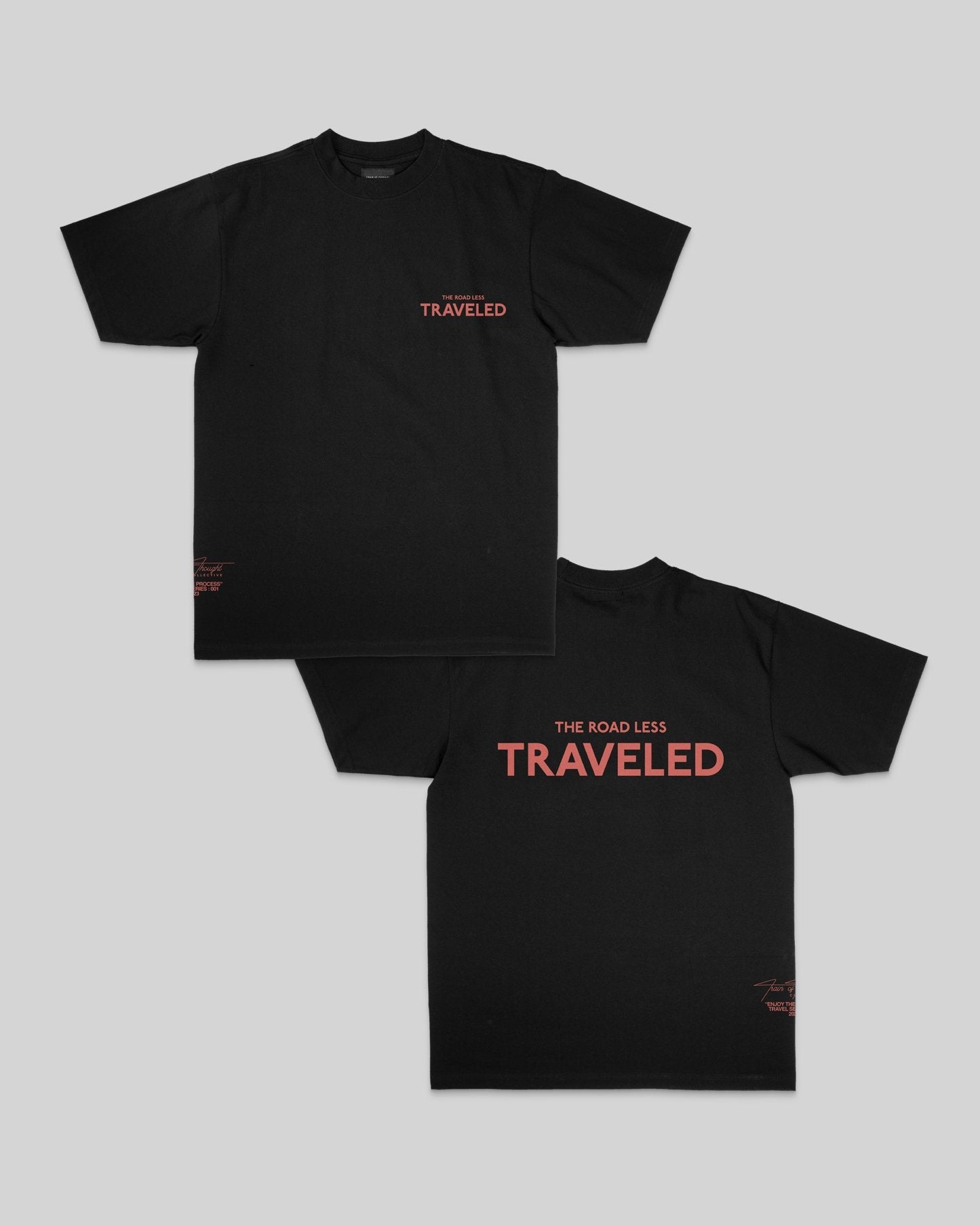 The Road Less Traveled Black Tee