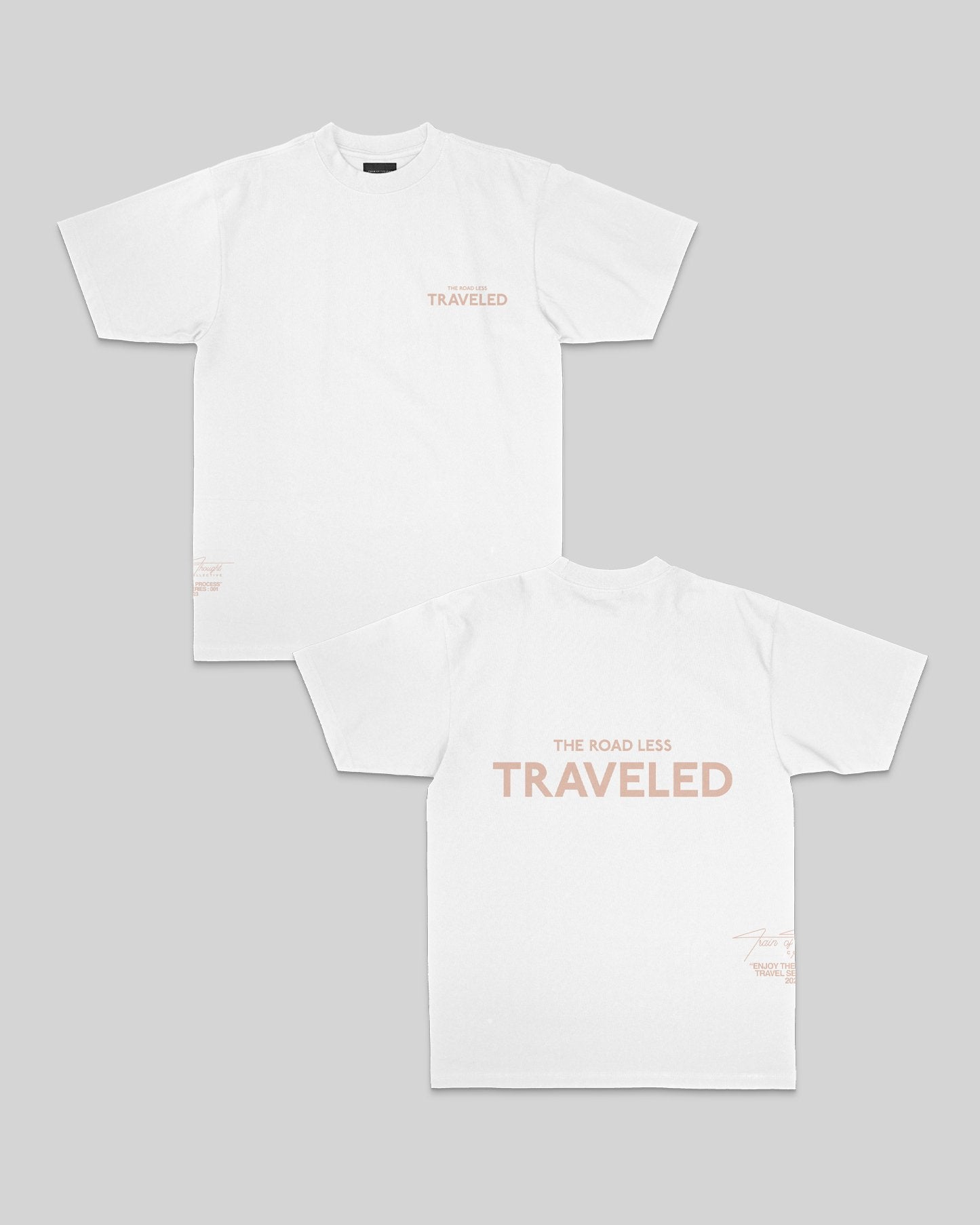 The Road Less Traveled White Tee