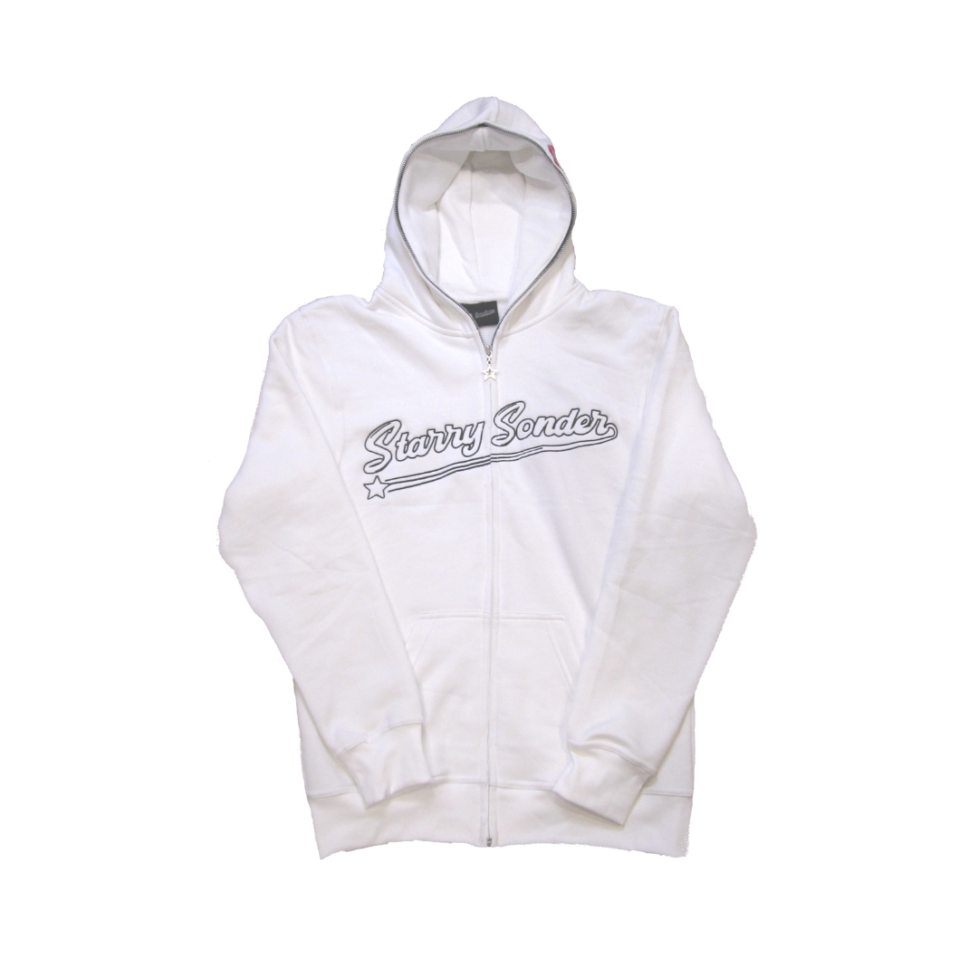 Kitty Full-Zip Hoodie in White