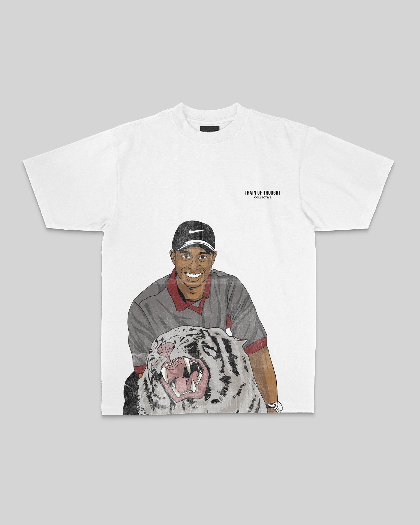 White Tiger White Tee