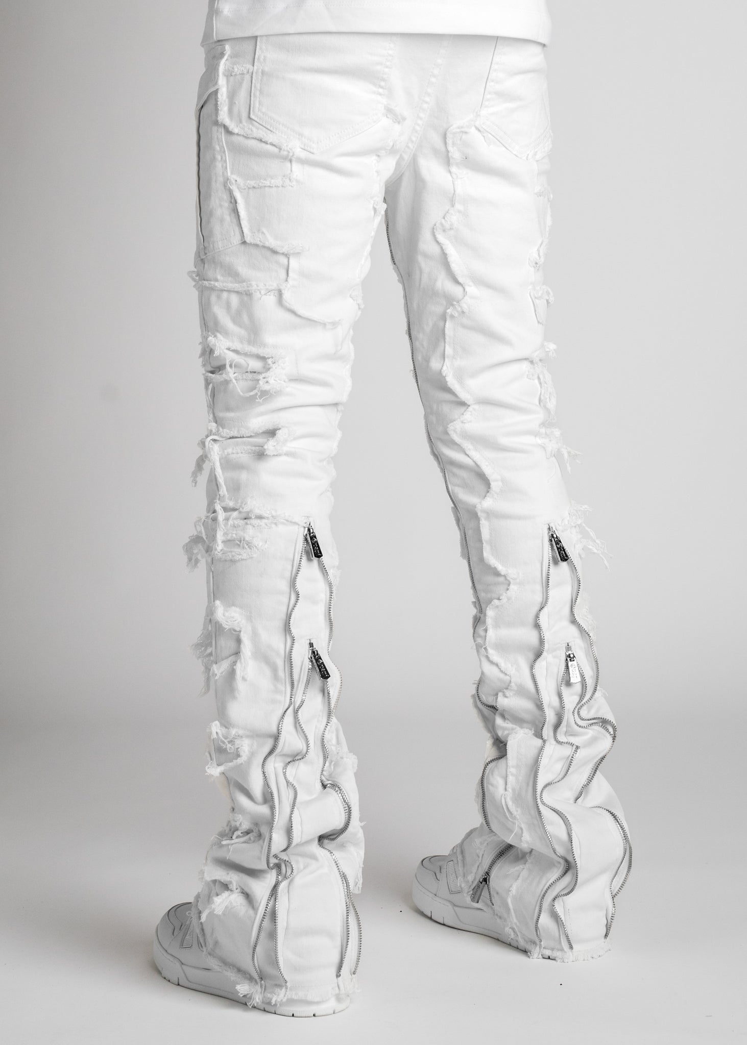 Ghost White  Stacked Denim