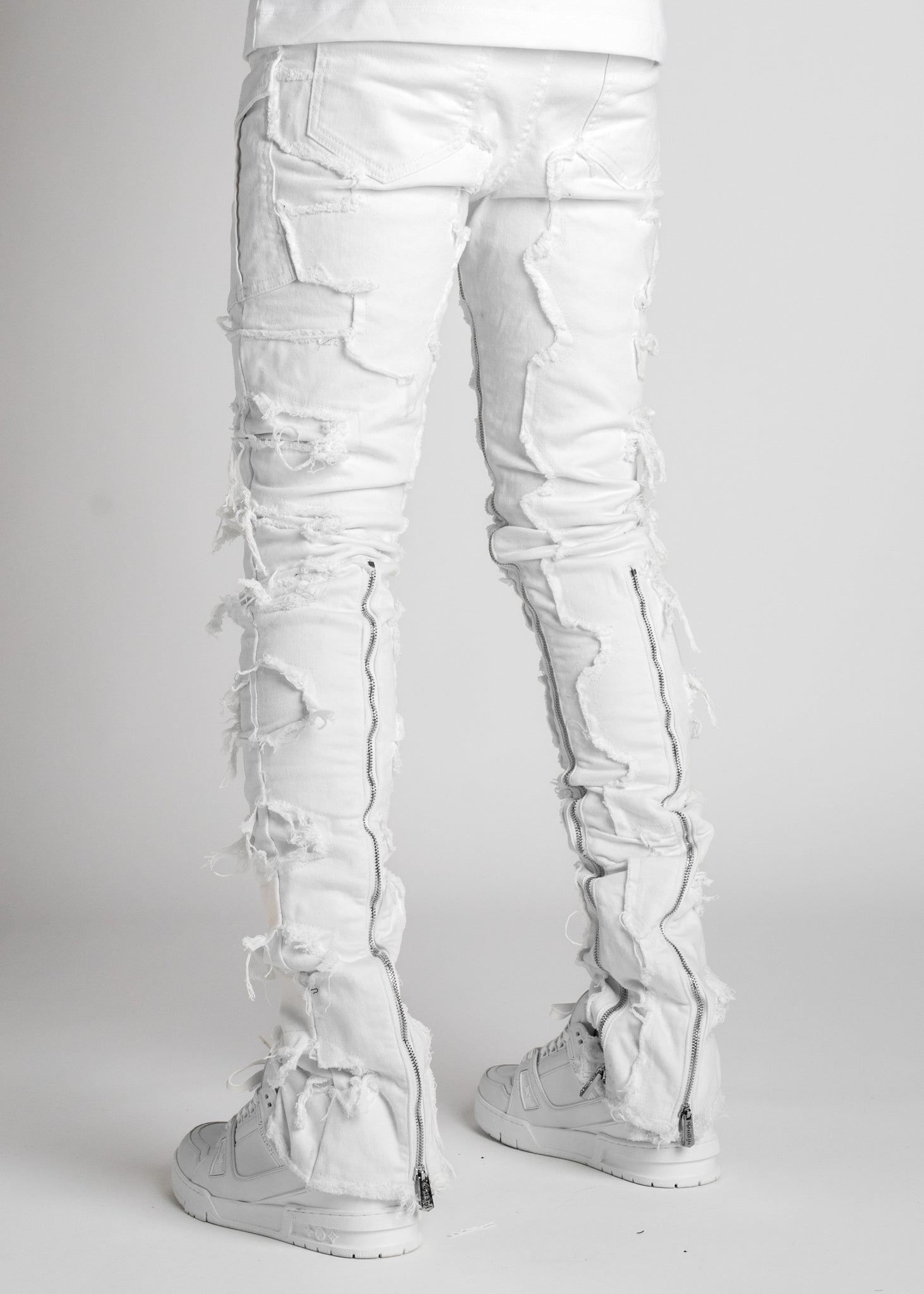 Ghost White  Stacked Denim