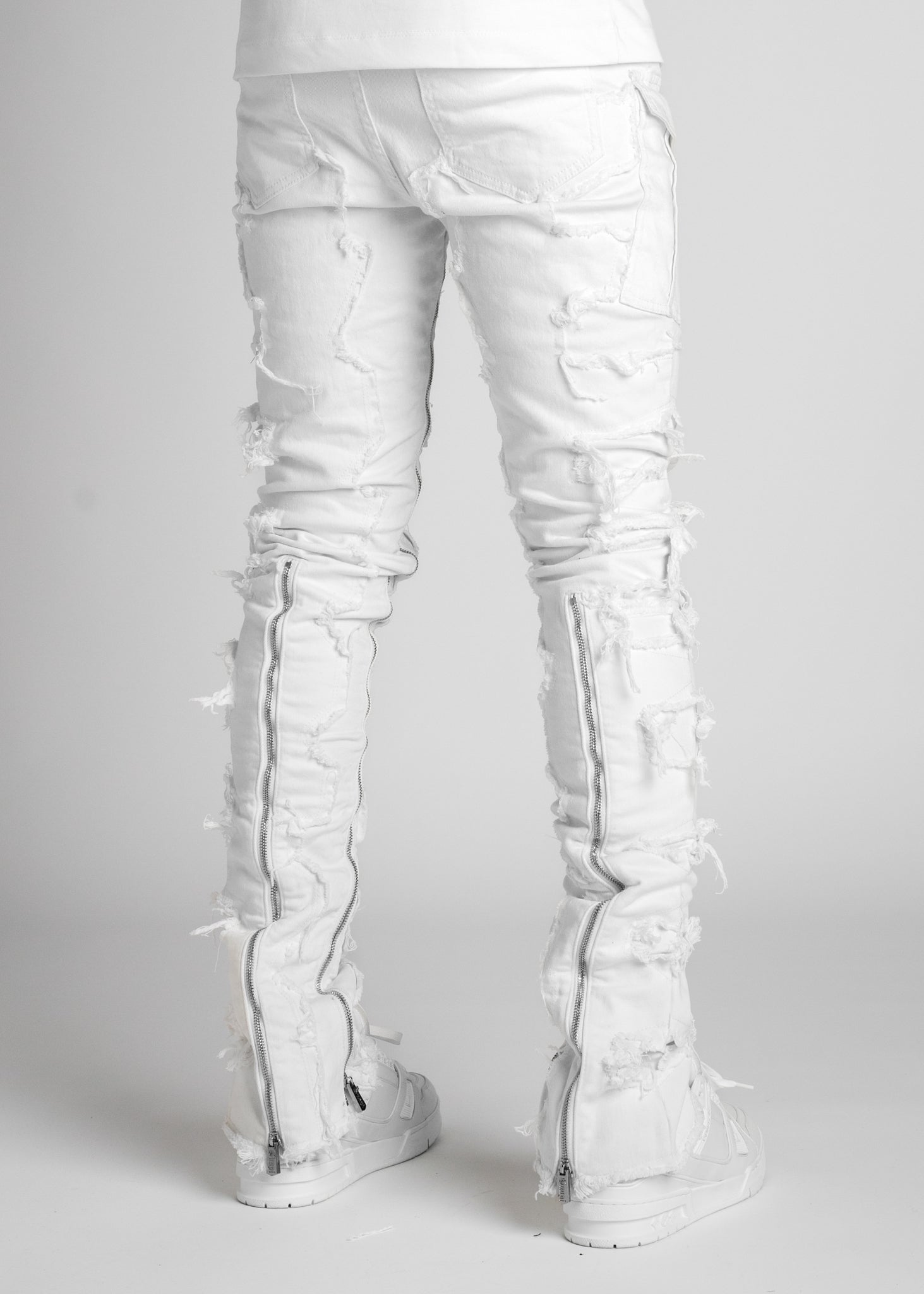 Ghost White  Stacked Denim