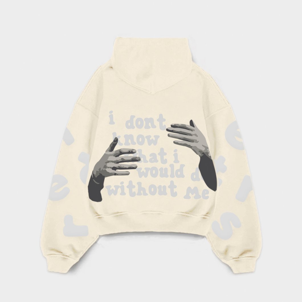 "Without Me" Scattered Hoodie