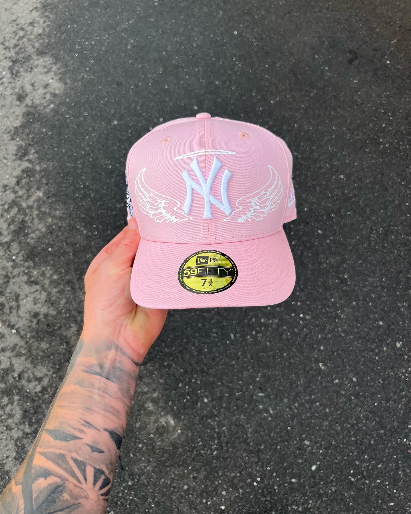 PINK NY ANGELS HAT