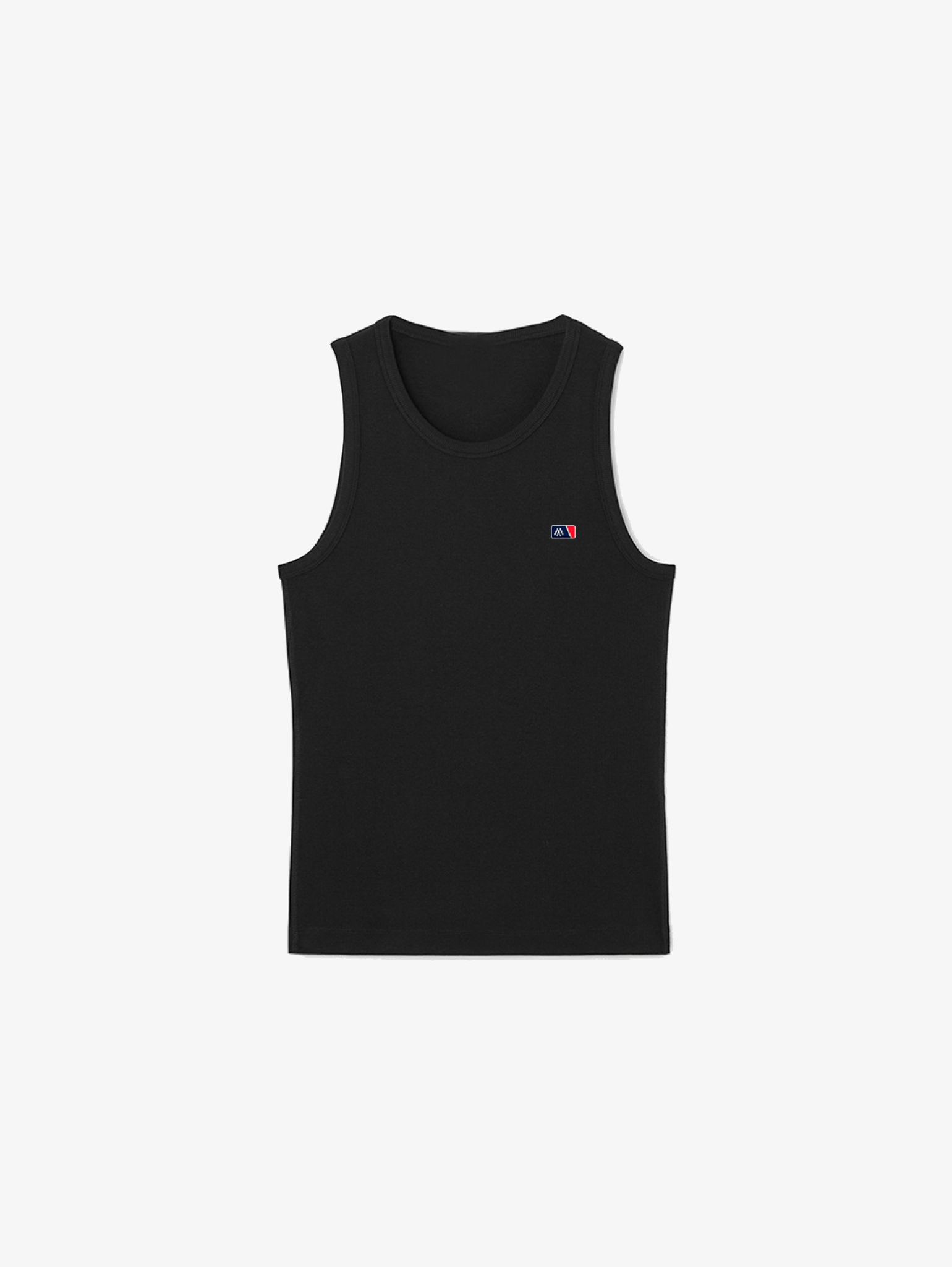 BLACK RIB TANKTOP "ATHLETICS"