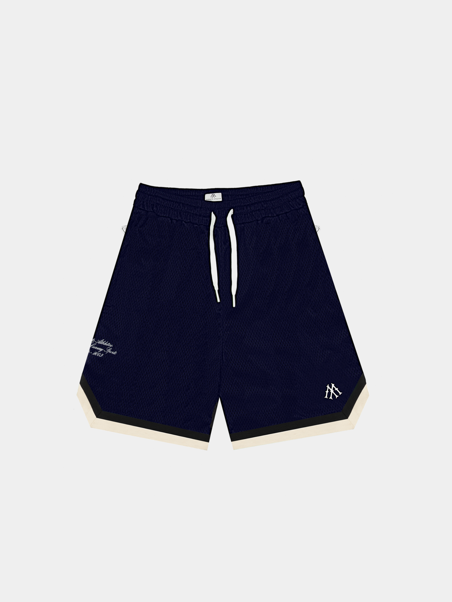 DARK BLUE BASKETBALL MESH SHORTS