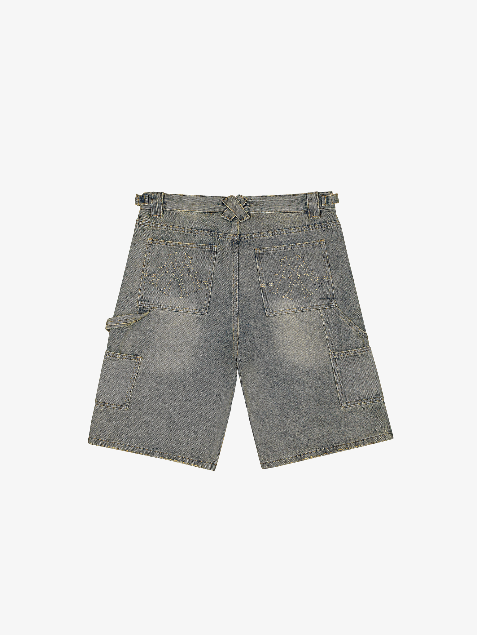 LIGHT BLUE WASHED DENIM JORTS "V2"