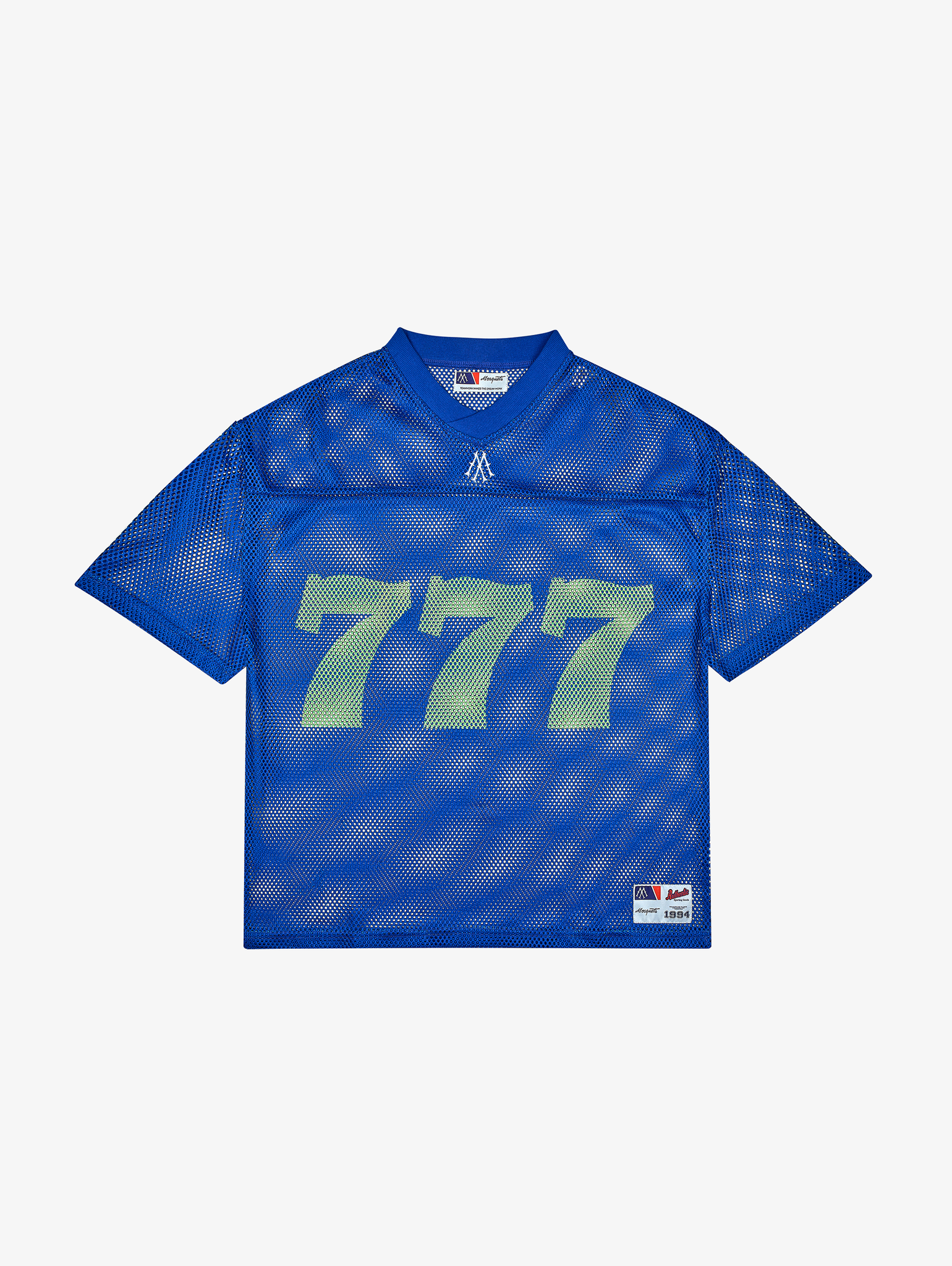 BLUE MESH FOOTBALL JERSEY "777"